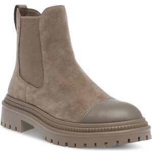 Steve Madden Women's Mayslie Chelsea Boot | Taupe Suede | 8.5 new